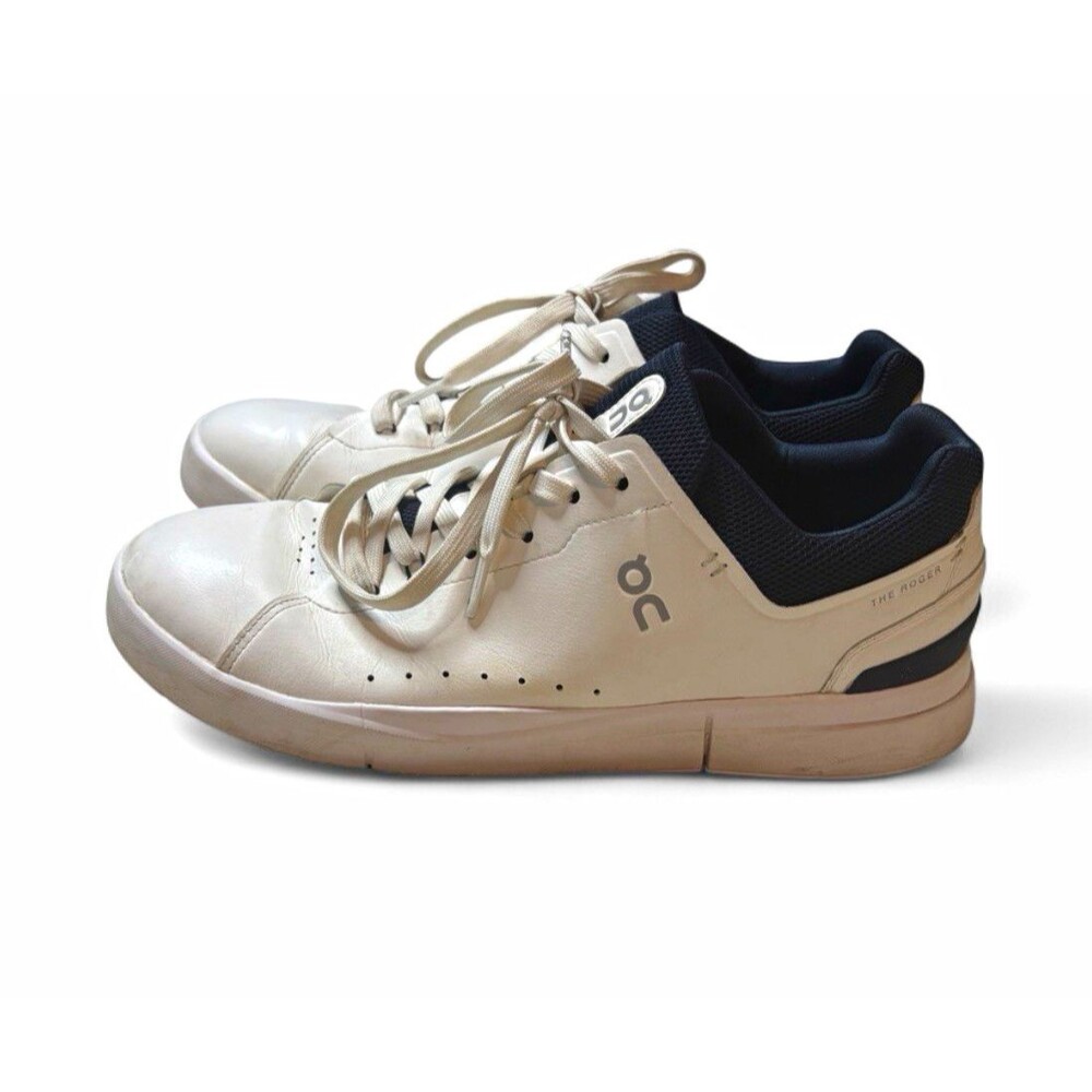 On Running The Roger Advantage Size 11.5 White Midnight Mens Sneakers